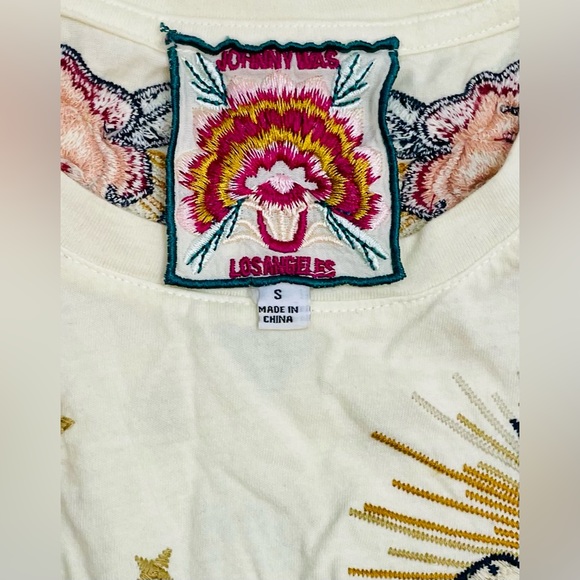 Women’s size small. Johnny Was long sleeve “Selah” long sleeve shirt. Cream - Picture 9 of 9